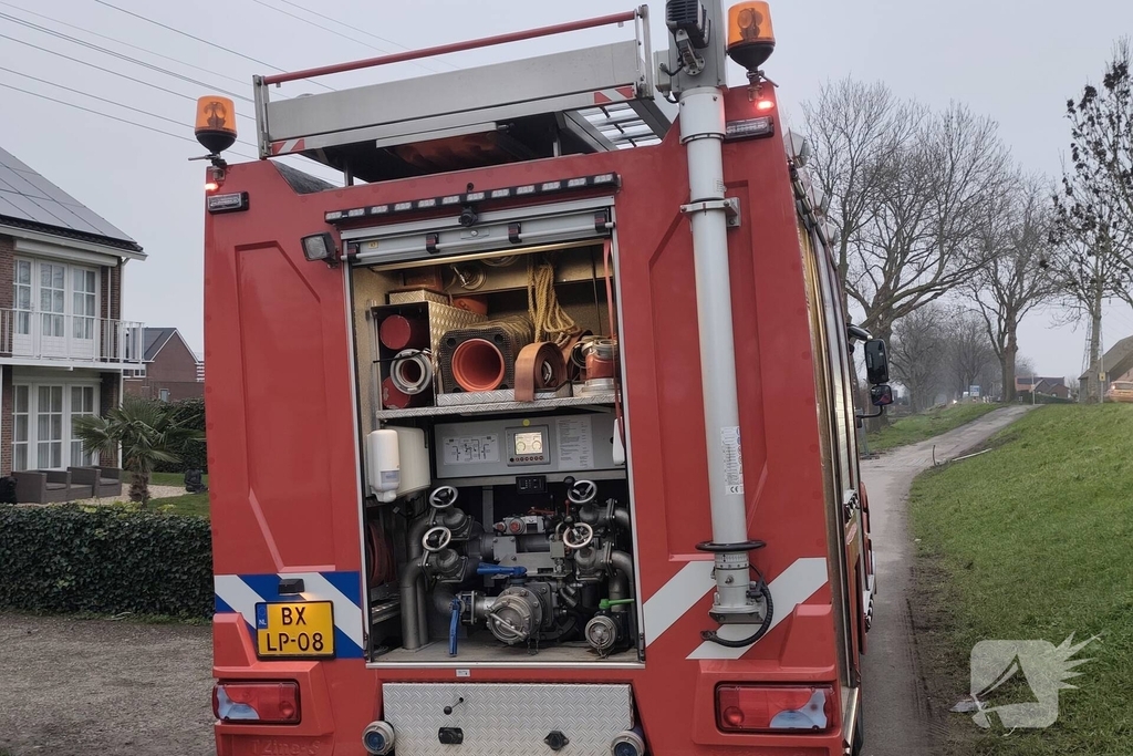 Brandweer ingeschakeld bij waterlek