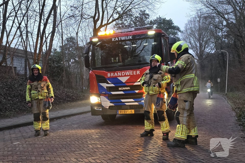 Geen vlammen of rook bij voertuigbrand