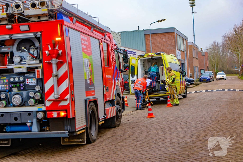 Bedrijfsongeval leidt tot gewonde en spoedhulp
