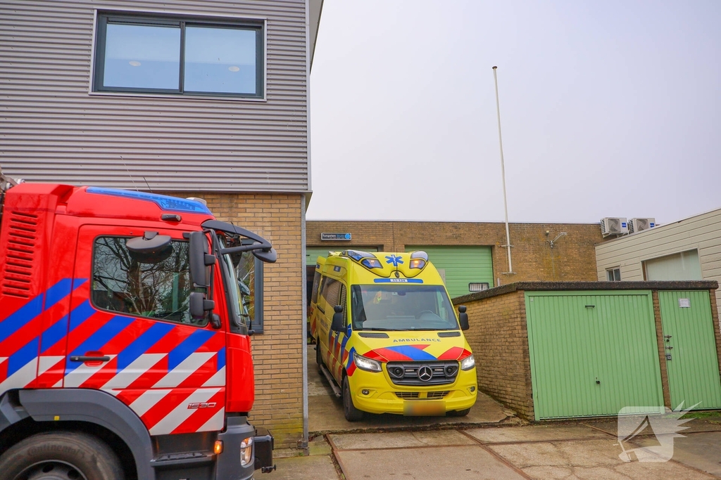 Bedrijfsongeval leidt tot gewonde en spoedhulp