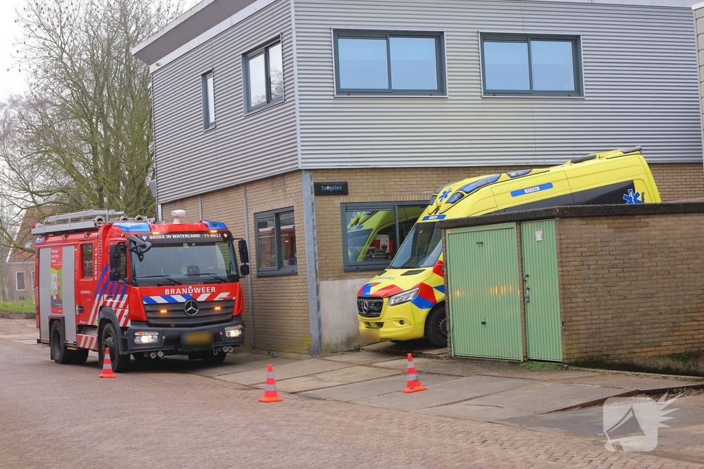 Bedrijfsongeval leidt tot gewonde en spoedhulp
