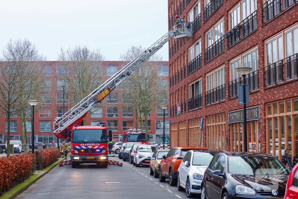 Brand geblust in appartement