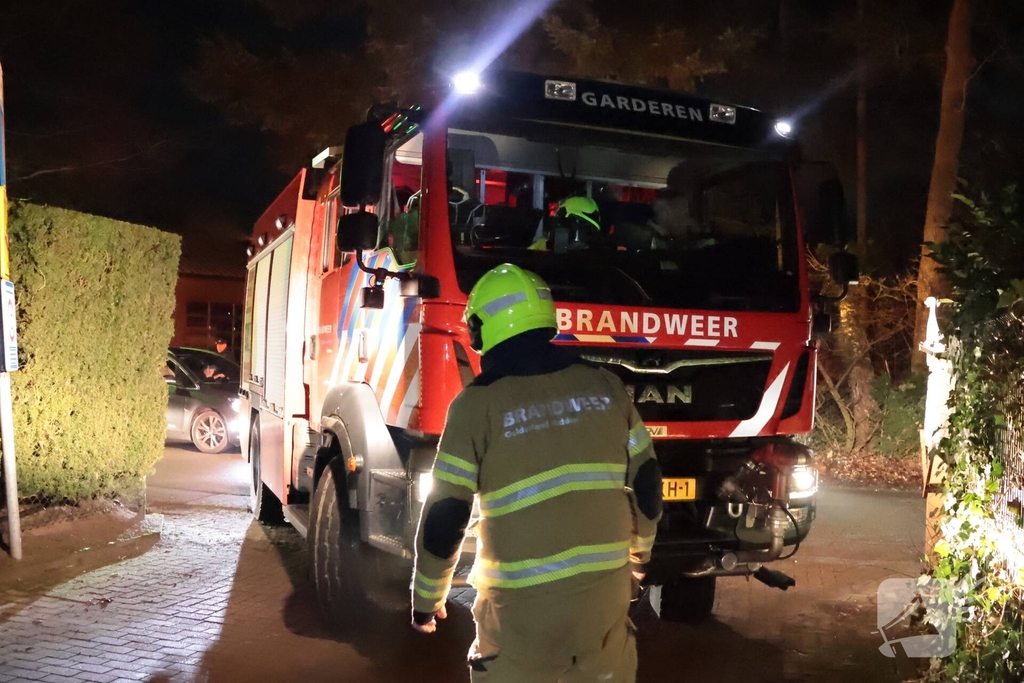 Brand in schoorsteen van villa