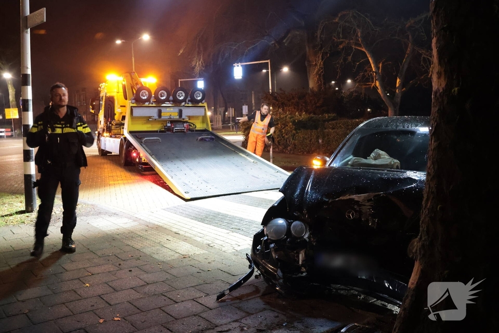 Eenzijdig ongeval leidt tot aanhouding bestuurder