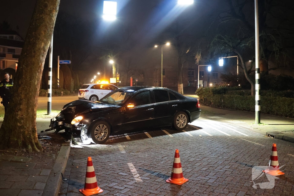 Eenzijdig ongeval leidt tot aanhouding bestuurder