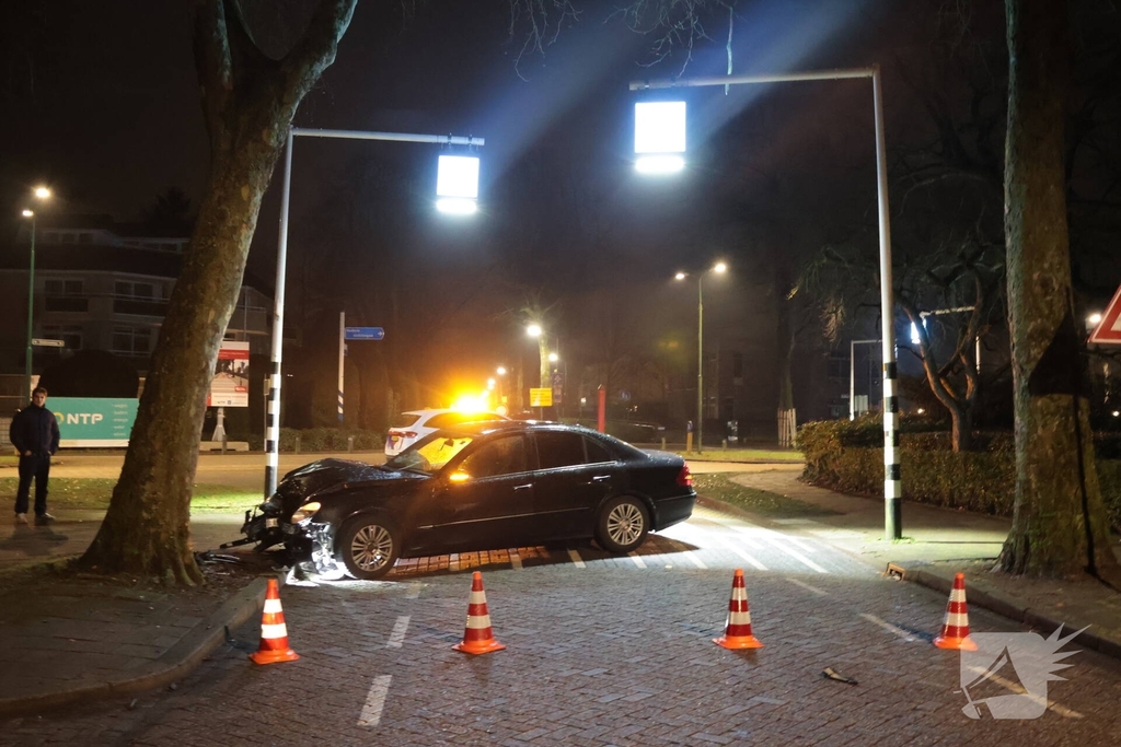 Eenzijdig ongeval leidt tot aanhouding bestuurder