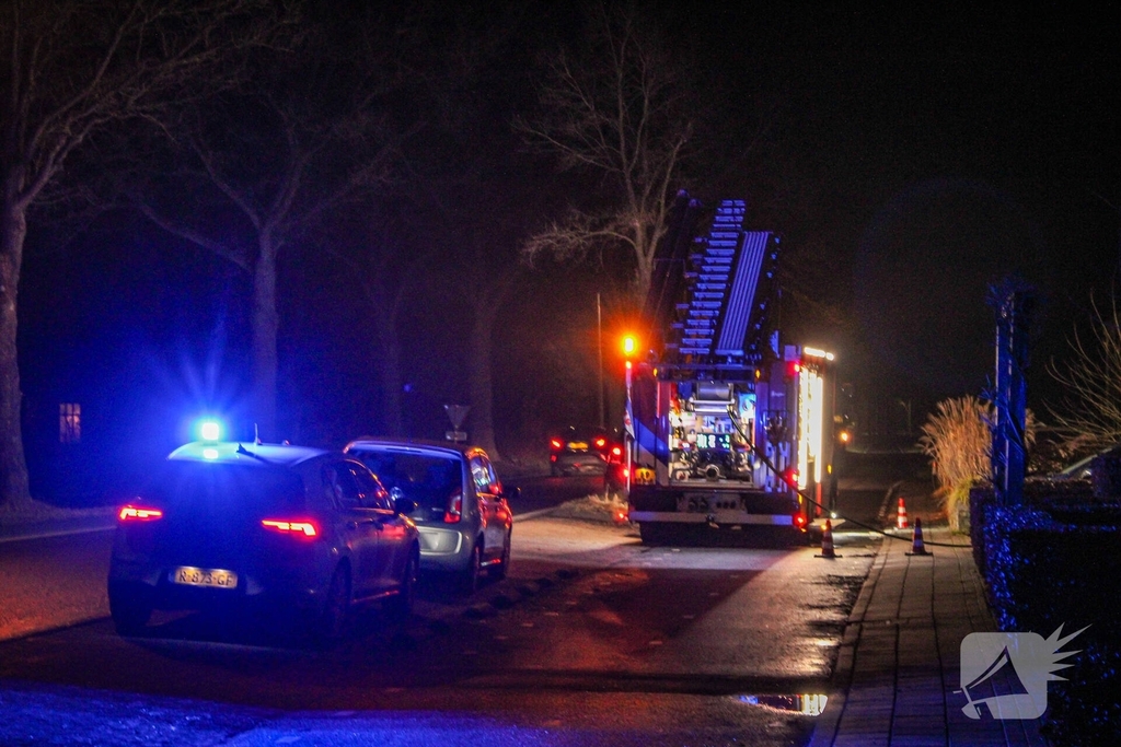 Sauna in brand achter woning