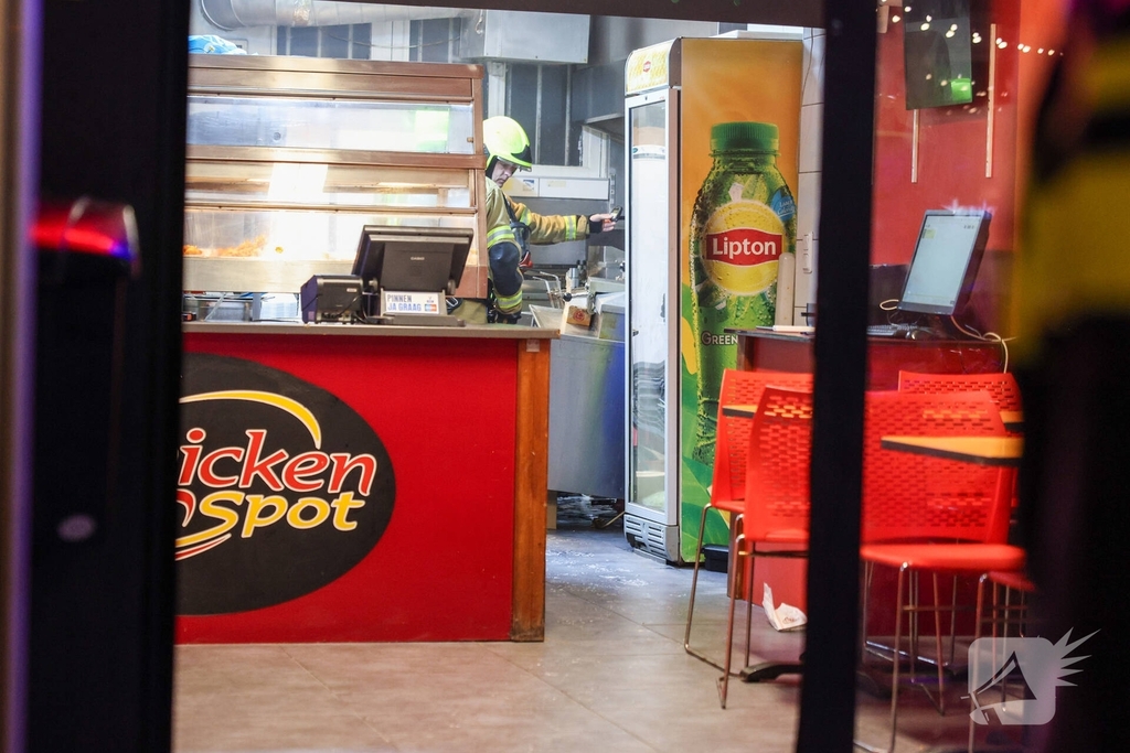 Rookontwikkeling door brand in fastfoodrestaurant