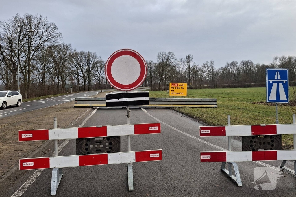 Onderhoud A30 leidt tot verkeershinder