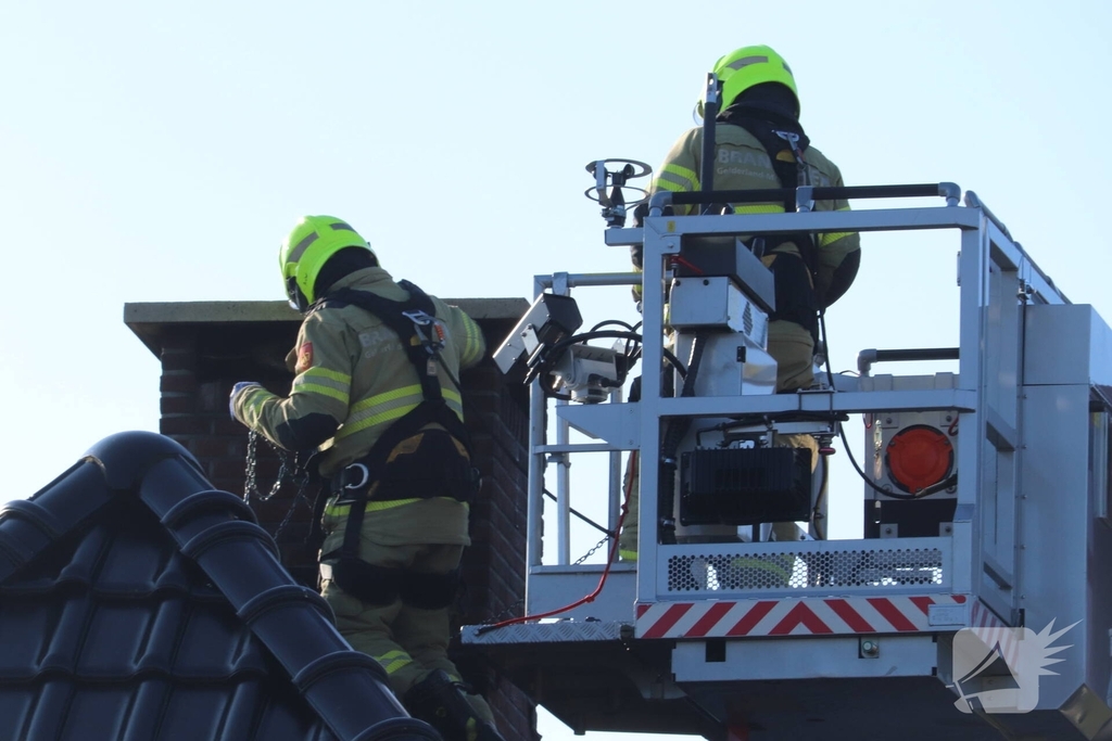 Brandweer ingeschakeld voor schoorsteenbrand