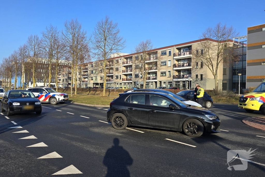 Voertuigen afgesleept na ongeluk