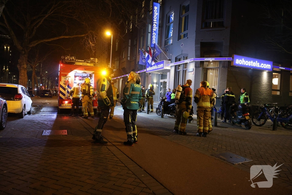 Hulpdiensten snel ter plaatse bij gebouwbrand