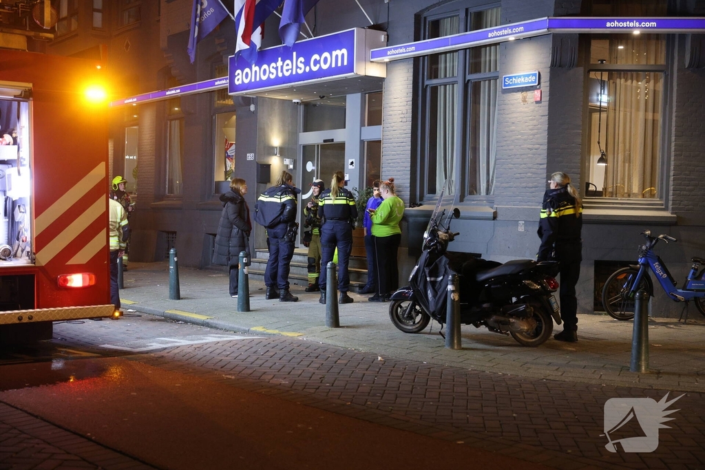 Hulpdiensten snel ter plaatse bij gebouwbrand