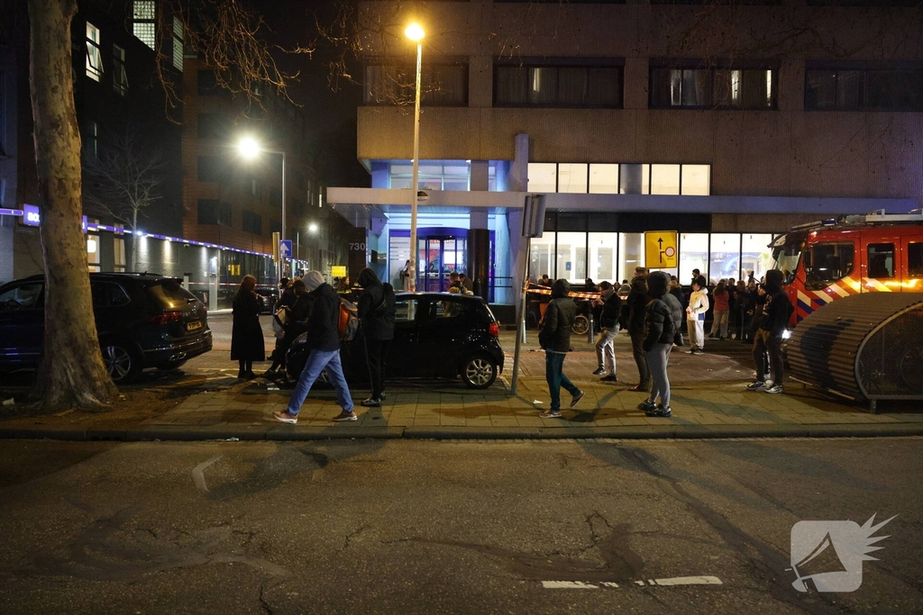 Hulpdiensten snel ter plaatse bij gebouwbrand