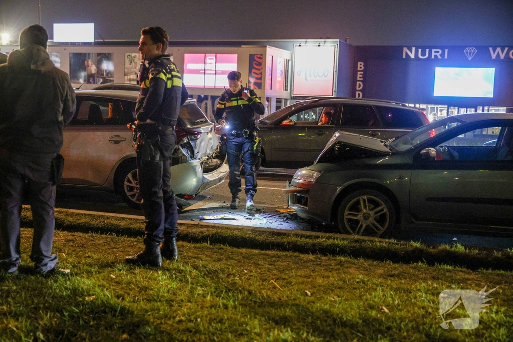 Kettingbotsing onder invloed leidt tot aanhouding