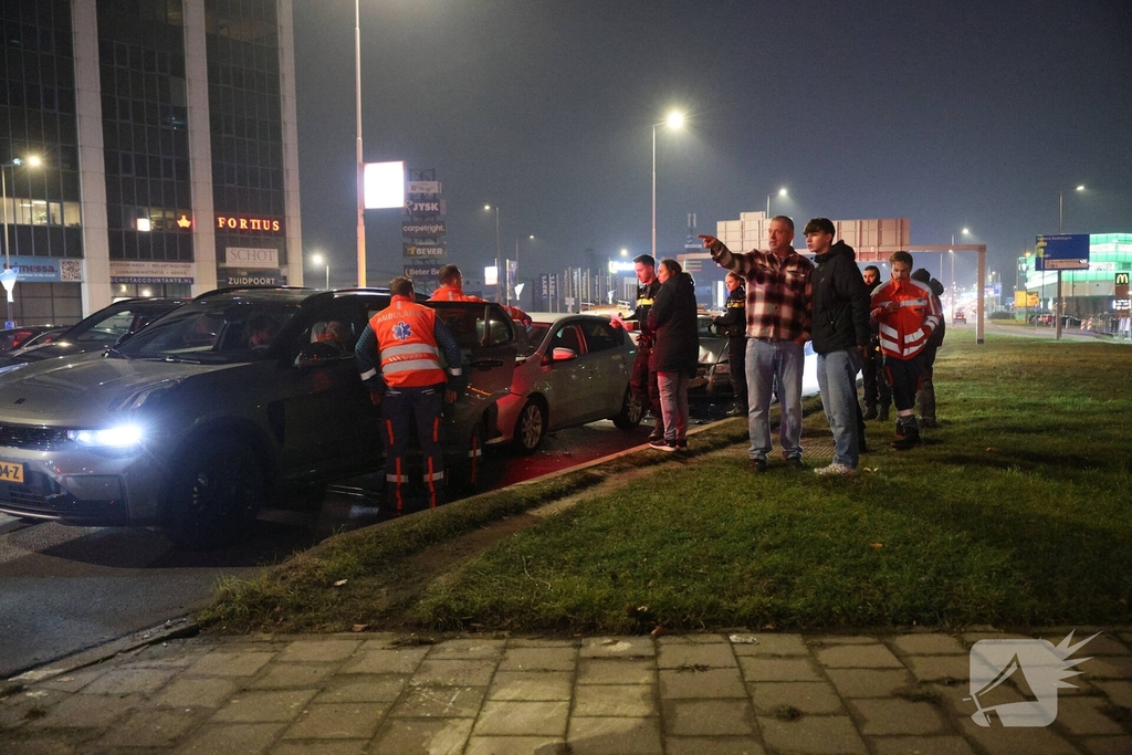 Kettingbotsing onder invloed leidt tot aanhouding