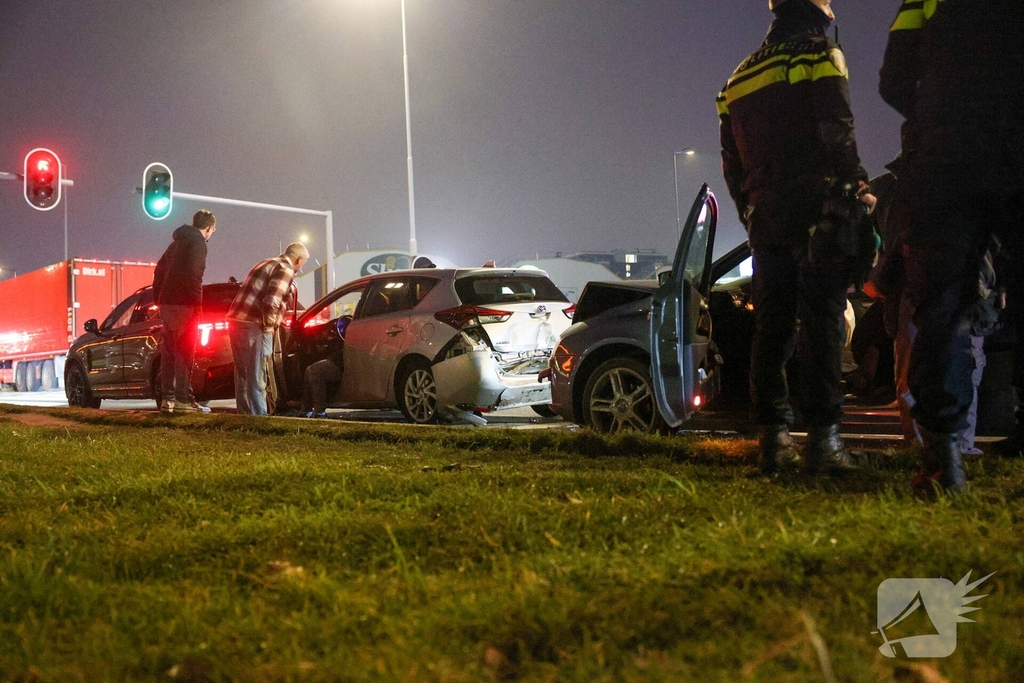 Kettingbotsing onder invloed leidt tot aanhouding