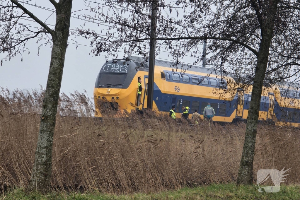 Aanrijding tussen trein en persoon
