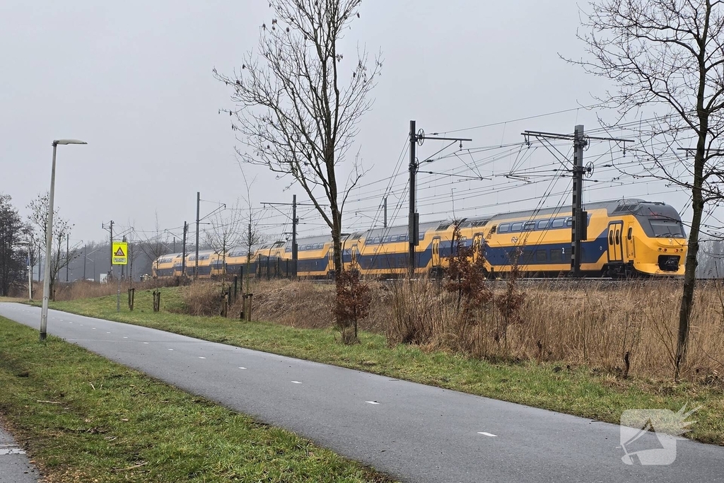 Aanrijding tussen trein en persoon