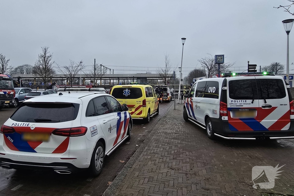 Aanrijding tussen trein en persoon