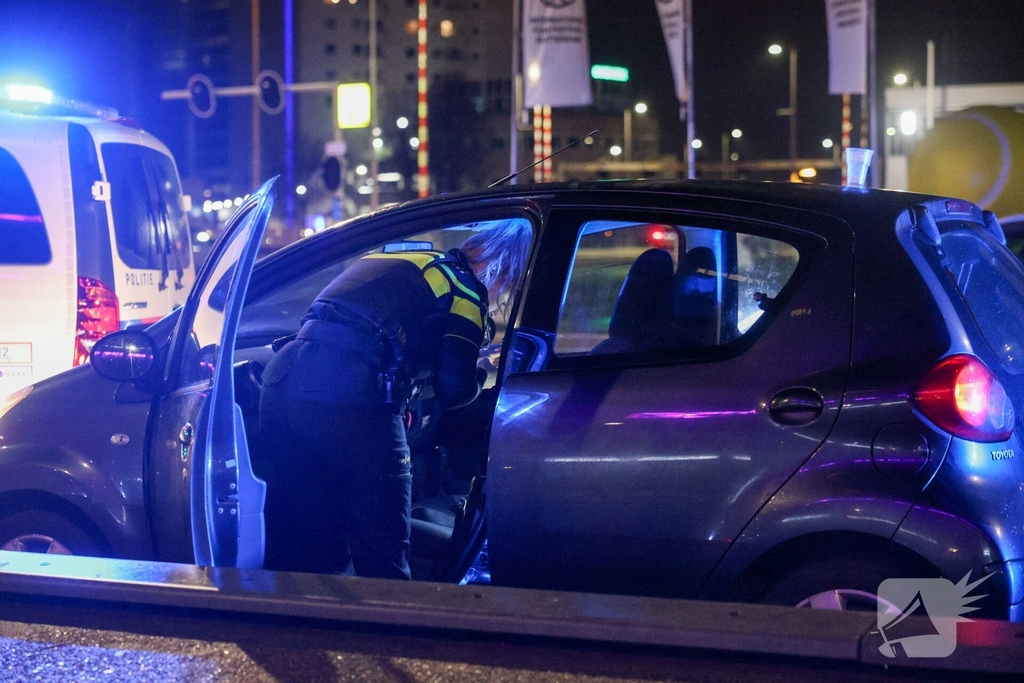 Politieachtervolging eindigt op Erasmusbrug