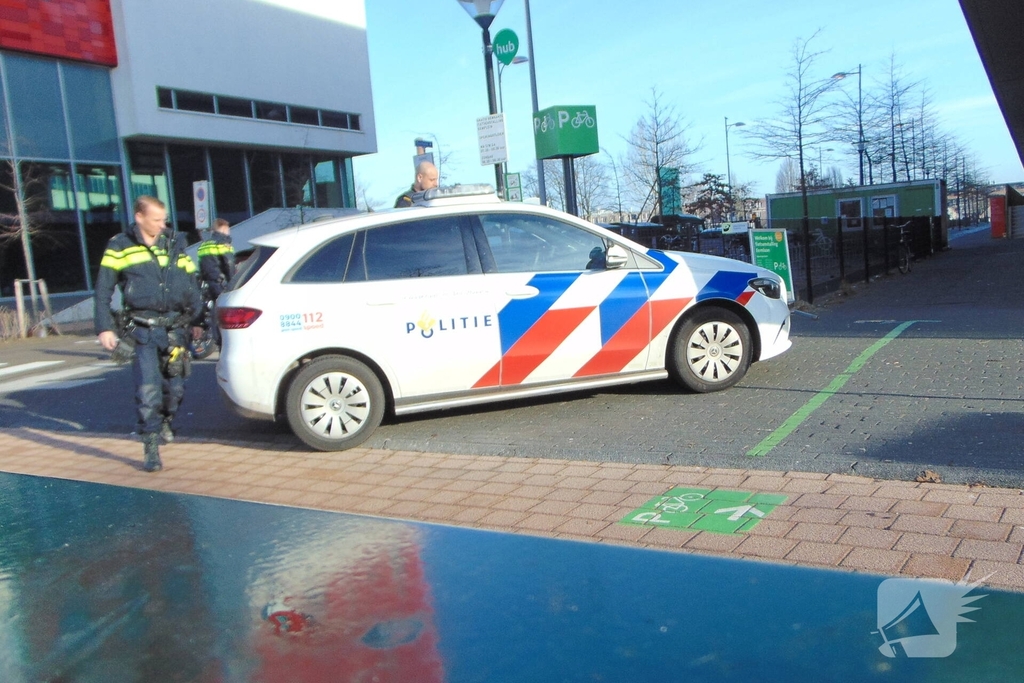 Fatbike en auto botsen, geen gewonden