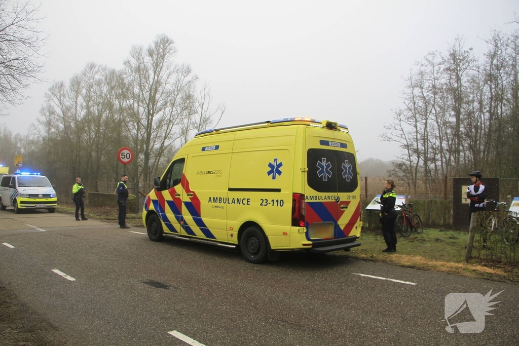 Fietser raakt onwel op grens tussen België en Nederland