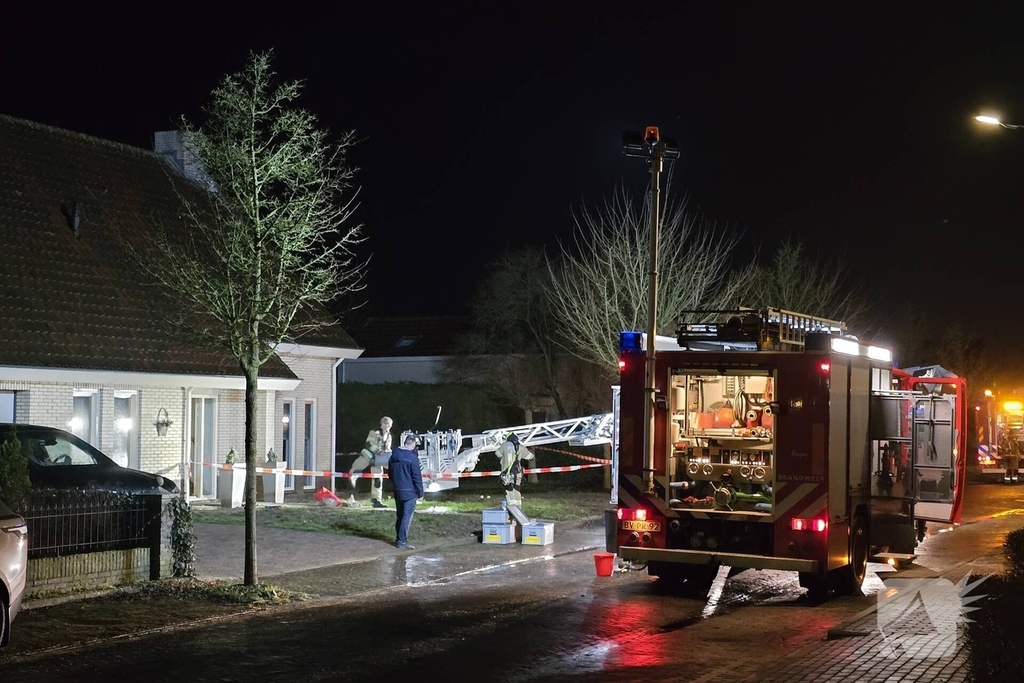Complexe schoorsteenbrand in een woning