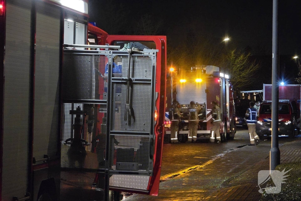 Complexe schoorsteenbrand in een woning