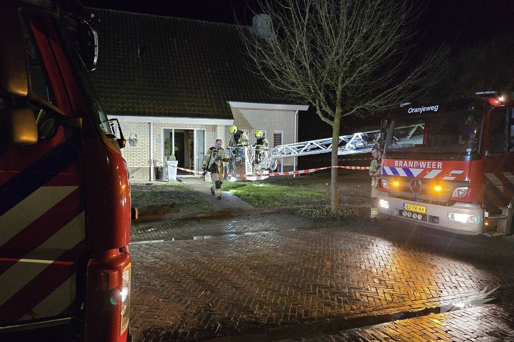 Complexe schoorsteenbrand in een woning