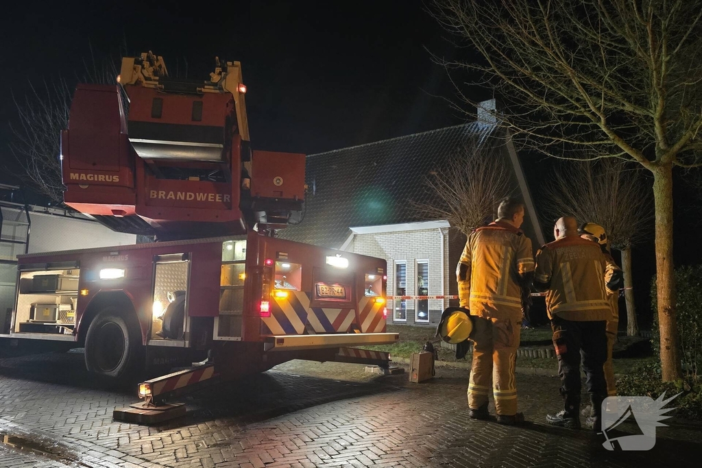 Complexe schoorsteenbrand in een woning