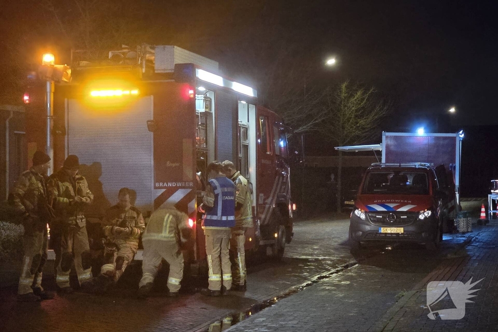 Complexe schoorsteenbrand in een woning