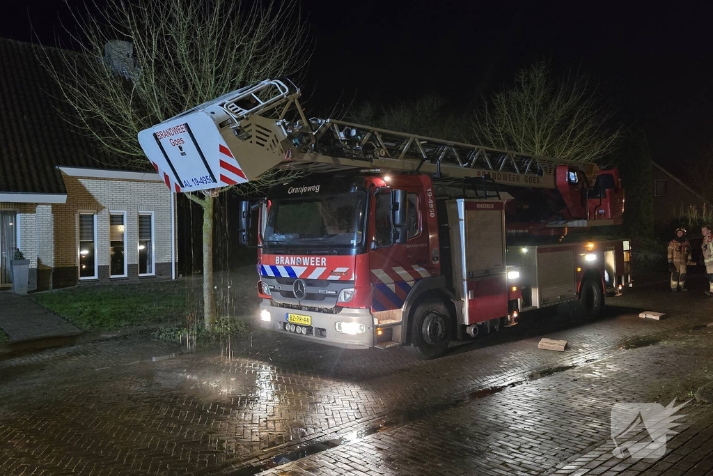 Complexe schoorsteenbrand in een woning