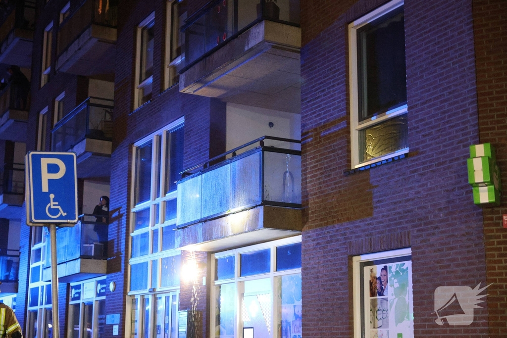 Bouwbrand op balkon geëindigd zonder opzet