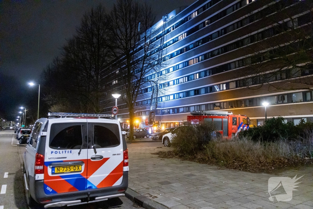 Woningbrand leidt tot ontruiming van appartementen