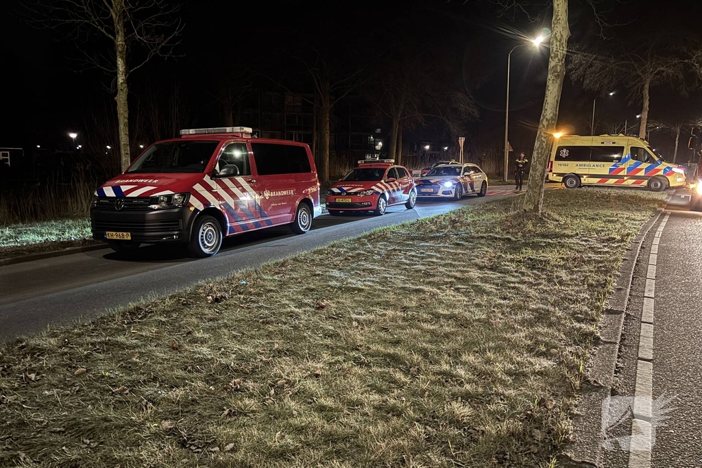 Auto botst tegen boom, drie personen gewond