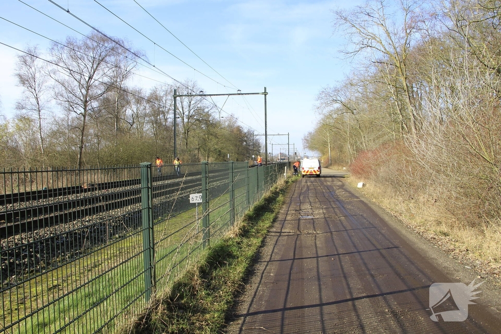 Hond overleden na aanrijding met trein