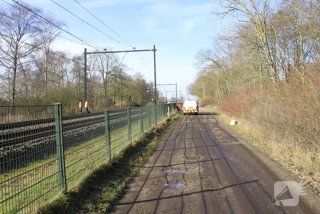 Hond overleden na aanrijding met trein