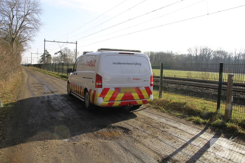 Hond overleden na aanrijding met trein