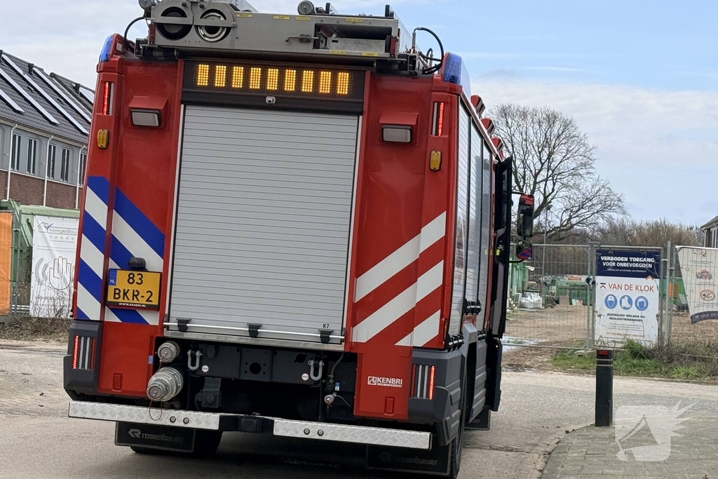 Waterleiding gesprongen in nieuwbouwwijk
