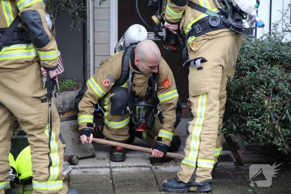 Brandweer inzet na gaslucht