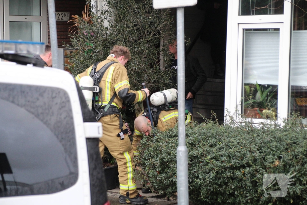 Brandweer inzet na gaslucht
