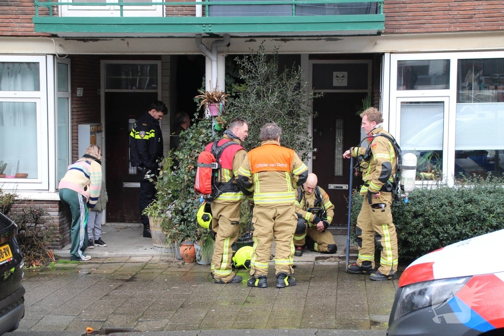 Brandweer inzet na gaslucht