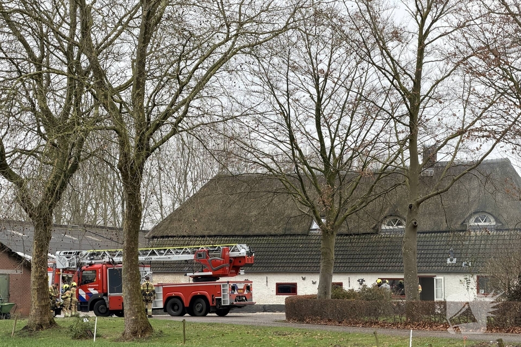 Brand in schoorsteen snel geblust