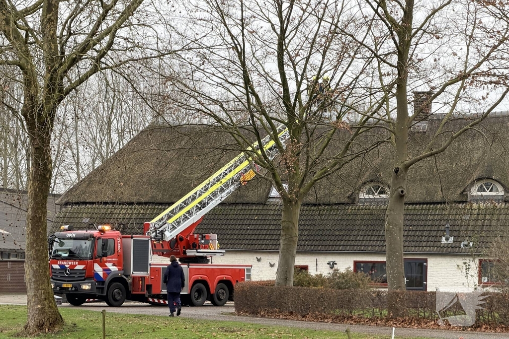 Brand in schoorsteen snel geblust