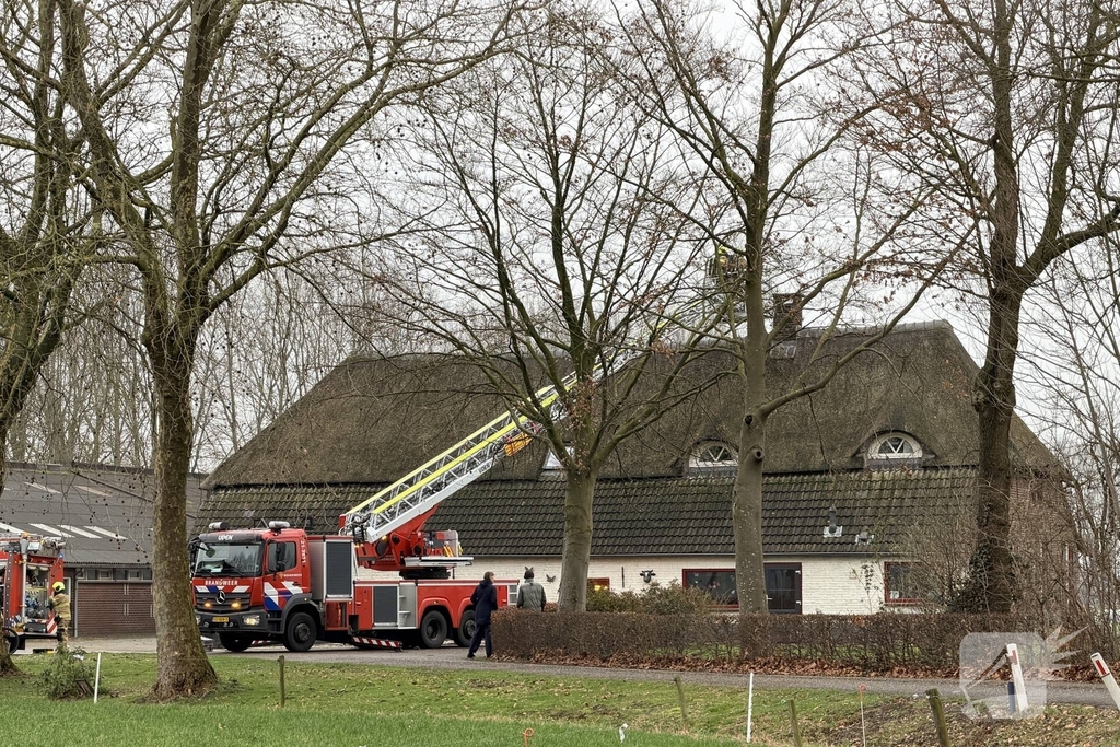Brand in schoorsteen snel geblust