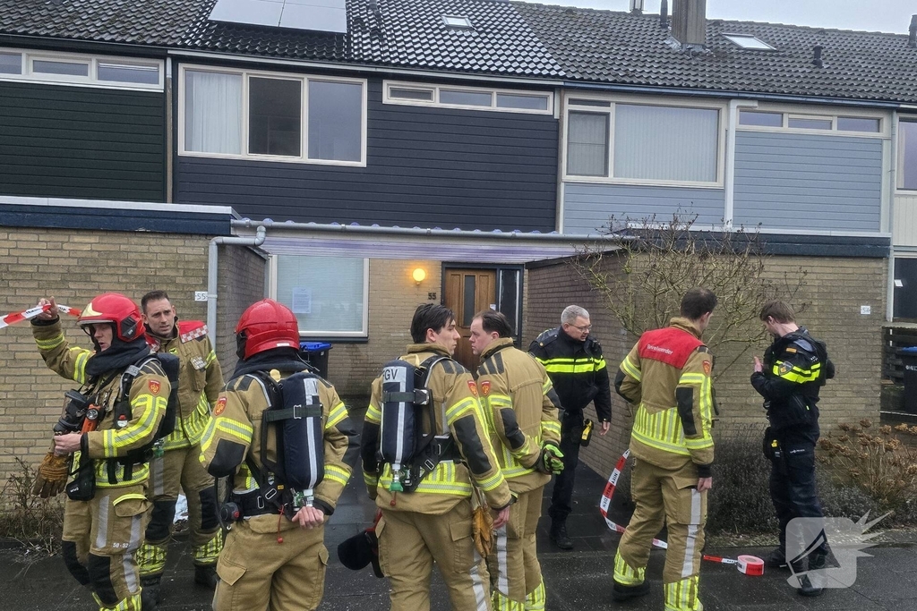 Brandweer en politie reageren op explosie