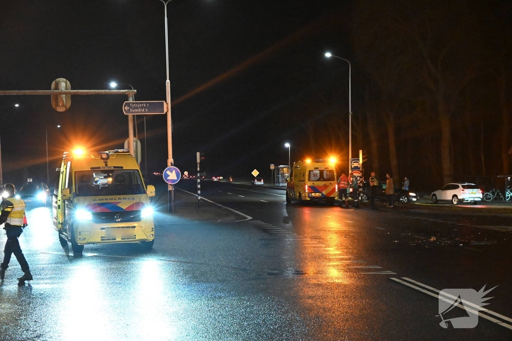 Verkeerslicht omver na aanrijding