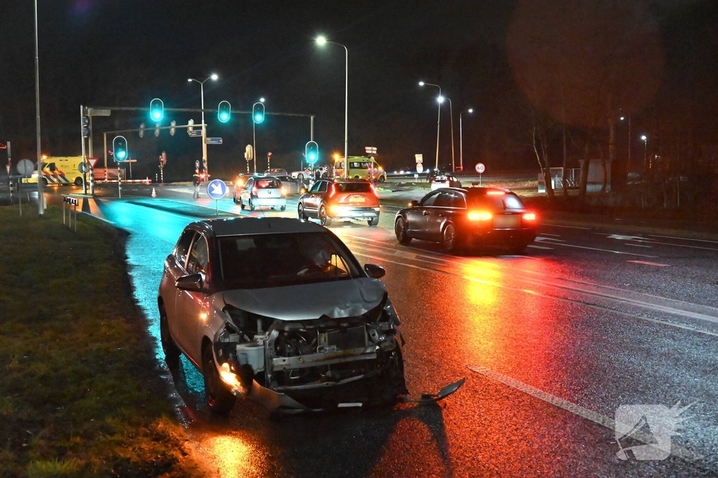 Verkeerslicht omver na aanrijding