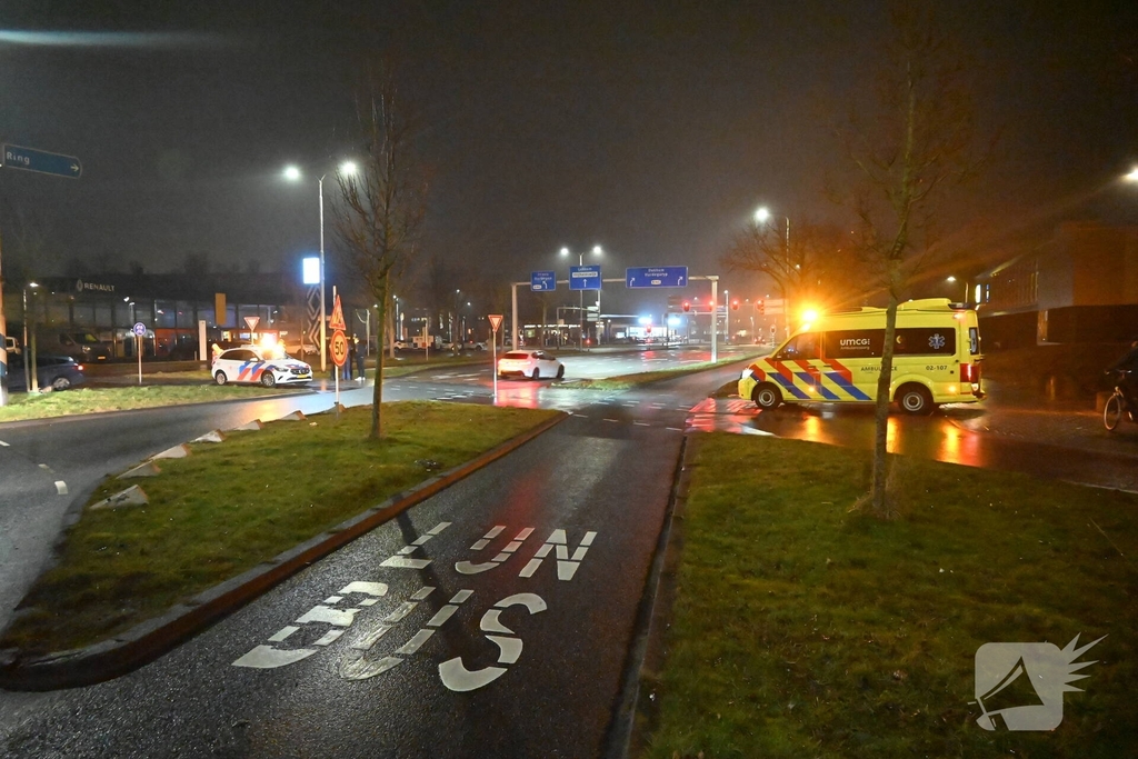 Dronken persoon gewond bij aanrijding, bestuurder rijdt door